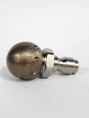 Grease Ball Thruster Nozzle 3/8" with QR SS Adaptor