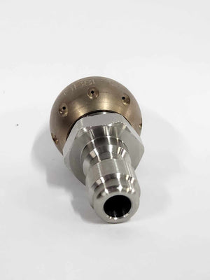 Grease Ball Thruster Nozzle 3/8" with QR SS Adaptor