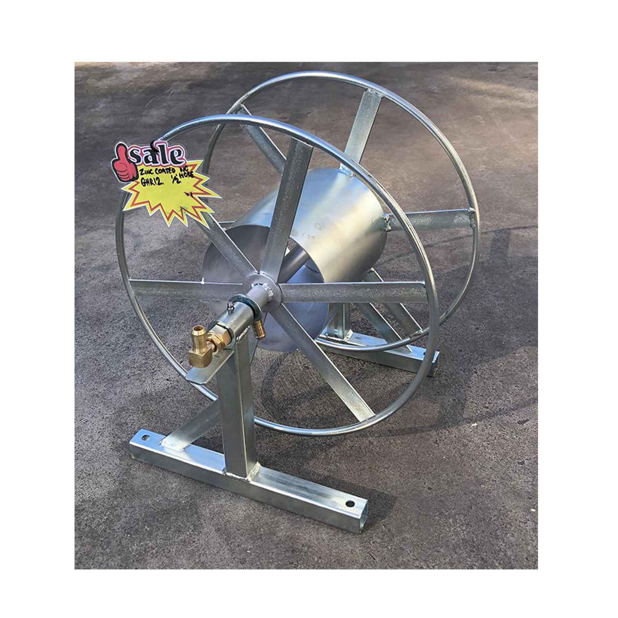 Festnight Water Hose Reel with Wheels 174.6'+6.6' 